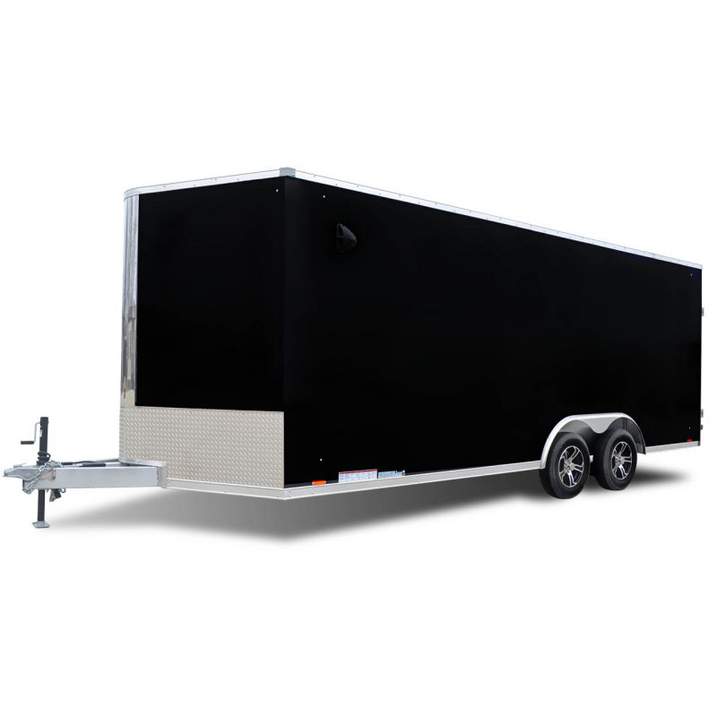 Look Trailers | Blog Post | Featured Image | Platinum Aluminum - Cargo Trailer - Black- Auto Hauler- LOOK Trailers