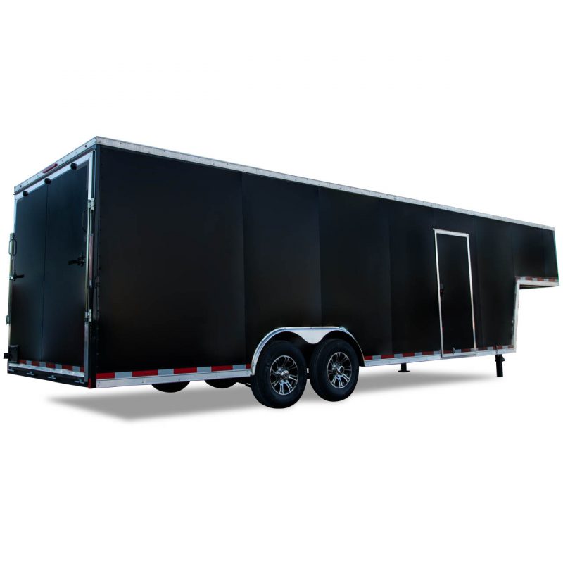 Look Trailers | Blog Post | Featured Image | Vision Gooseneck - Race Trailer - Auto Hauler - Options - Black - LOOK Trailers