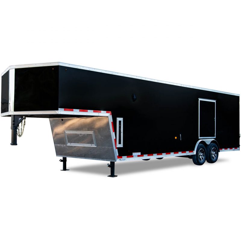 Look Trailers | Blog Post | Featured Image | Vision Gooseneck - Race Trailer - Auto Hauler - Options - Black - LOOK Trailers