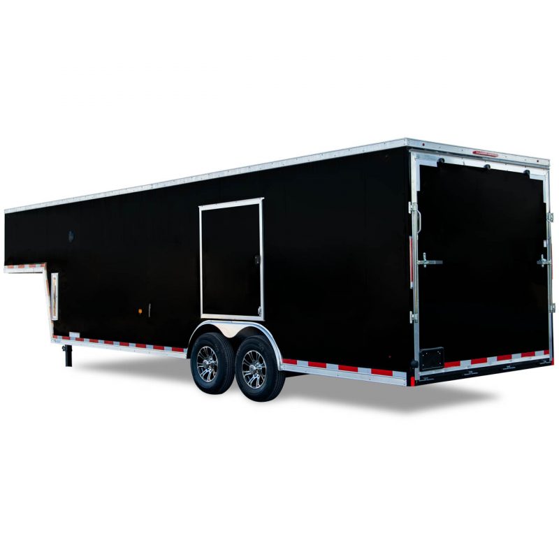 Look Trailers | Blog Post | Featured Image | Vision Gooseneck - Race Trailer - Auto Hauler - Options - Black - LOOK Trailers